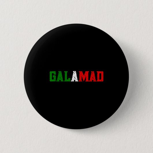 Funny Italian American Food Slang Calamari Galamad Ronde Button 5,7 Cm (Voorkant)