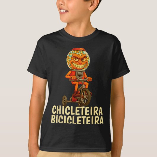 Funny Italian Brainrot Kids Meme Chicleteira Bicic T-shirt (Voorkant)