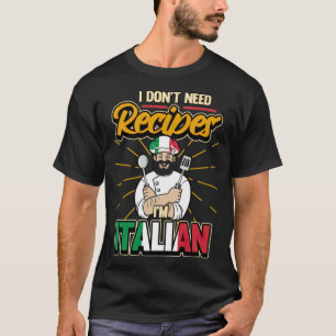 Funny Italy Chef Chef Gezegde food boys chef (fem) T-shirt