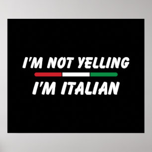 Funny Italy Joke, Italiaans-Amerikaanse familie Poster
