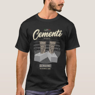 Funny Italy Mafia Pun Italy Fratelli Cementi Manne T-shirt