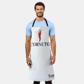 Funny Italy Red Horn Pendant Schort (Gedragen)