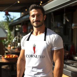 Funny Italy Red Horn Pendant Schort