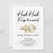 Funny It's A Secret White Black 40th Birthday Kaart (Voorkant)