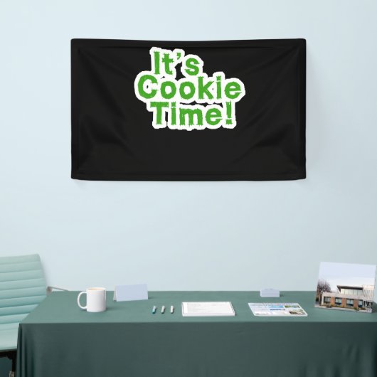 Funny Its Cookie Time Scouts Girl Kids Scouting Mo Spandoek (Beurs)