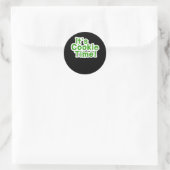 Funny its Cookie Time Scouts Girl Kinder Scouting  Ronde Sticker (Tas)