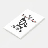 Funny It's Miss Ms Mrs Dr Actually, Phd Graduation Post-it® Notes (Schuin)