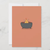 Funny It's Nacho Party Birthday Kaart (Achterkant)