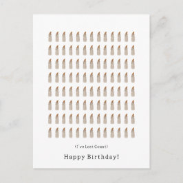 Funny I've Lost Count Happy Birthday Candles Card Briefkaart