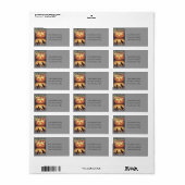 Funny Jack O Lantern  Adres Label (Full Sheet)