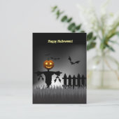 Funny Jack-o'-Lantern Scarecrow-postkaarten Briefkaart (Staand voorkant)