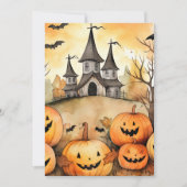 Funny Jack O’Lanterns Bats Halloween Card Feestdagenkaart (Voorkant)