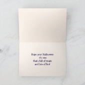 Funny Jack O'Lantern Halloween Kaart (Binnen)