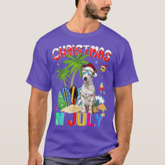 Funny Jack Russell in Santa Hat Sunbril Christm T-shirt