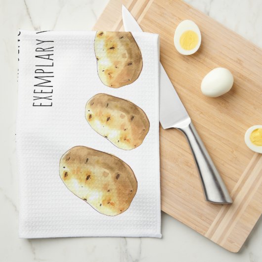 Funny Jane Austen Inspired Boiled Potato Quote Theedoek (Quarter Fold)