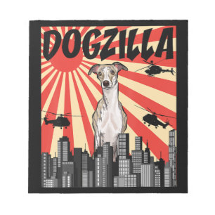 Funny Japans Dogzilla Whippet Notitieblok