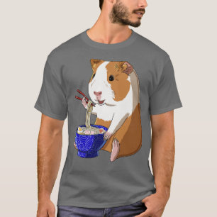 Funny Japans Kawaii Ramen Noodles Guinea Pig Pre T-shirt