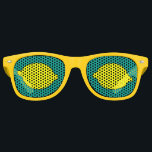 Funny jaune citron fruits fête ombrage lunettes de<br><div class="desc">Fantaisie jaune citron teint lunettes de soleil pour collectionneurs et amoureux de ce fruit sain. Design d'art fruité mignon pour une obsession de collection folle. Couleur arrière - plan personnalisée. Fun mode cadeau idée / accessoire costume pour les fans. Vêtements d'Halloween ou d'été. Si la vie vous donne des citrons...</div>