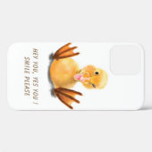 Funny Jaune coque iphone Canard - Custoizable (Verso (horizontal))