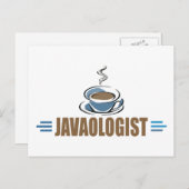 Funny Java Coffee Briefkaart (Voorkant / Achterkant)