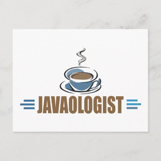 Funny Java Coffee Briefkaart (Voorkant)