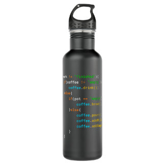 Funny Java Programmer Coffee Coding Gift for Coder Waterfles