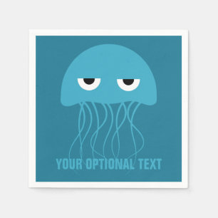 Funny Jellyfish aangepaste papierservetten Servet