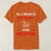 Funny Jesus Amateur Radio Ham Radio T-shirt (Design voorkant)