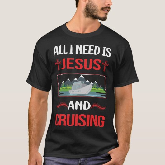 Funny Jesus Cruising T-shirt (Voorkant)