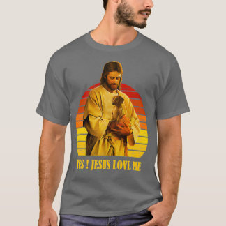 Funny Jesus die Dachshund Dog draagt T-shirt
