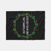 Funny Jesus Died For My Sins That's Manipulative C Fleece Deken (Voorkant (Horizontaal))