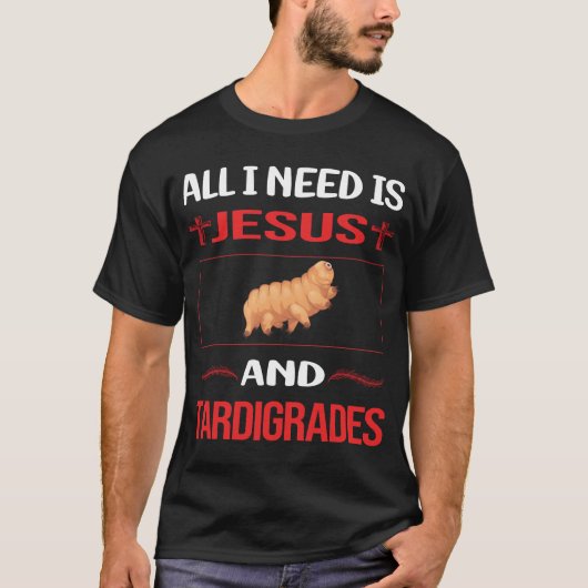 Funny Jesus Tardigrade Tardigrades Tardigrada Wate T-shirt (Voorkant)