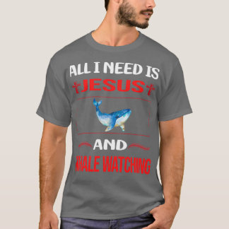 Funny Jesus Whale die kijkt T-shirt