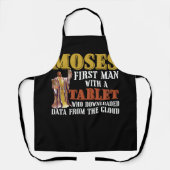 Funny Jewish Passover Moses Tablet Data Cloud Comp Schort (Voorkant)