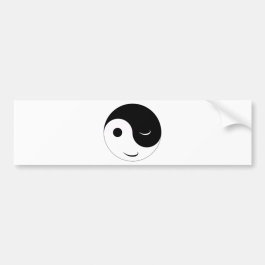 Funny Jin Jang Bumpersticker (Voorkant)