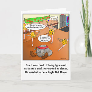 Funny Jingle Bell Rock-kerstkaart Feestdagen Kaart