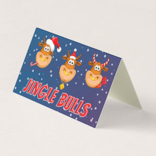 Funny Jingle Bulls 25 Pack Cartes de Noël