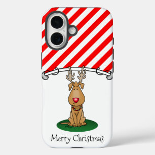 Funny Jingle Deze rode neus rendiertje iPhone 16 Hoesje