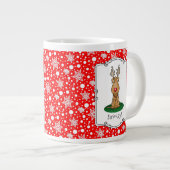 Funny Jingle Deze rode neus rendiertje Extra Grote Beker (Voorkant rechts)