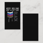 Funny Jiu Jitsu Black Belt Motivation Visitekaartje (Voorkant / Achterkant)