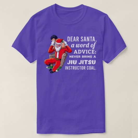 Funny Jiu Jitsu Instructeur Kerstmis MMA Kerstmis T-shirt (Design voorkant)