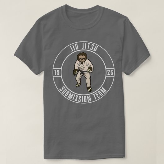 Funny Jiu Jitsu Sloth Team BJJ and Grappling T-shirt (Design voorkant)