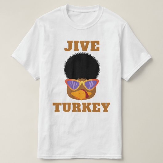 Funny Jive Turkey Thanksgiving Basic T-Shirt (Design devant)