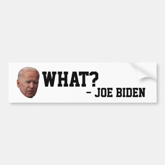 FUNNY JOE BIDEN BUMPERSTICKERS (Voorkant)