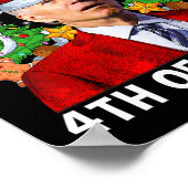 Funny Joe Biden Christmas Santa Hat Merry 4th Of E Poster (Hoek)