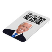FUNNY JOE BIDEN GROTE FOTO-MAGNETS MAGNEET (Linkerzijde)