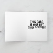 FUNNY JOE BIDEN INFLATION CARTE DE RECONNAISSANCE  (Intérieur)