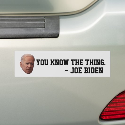 FUNNY JOE BIDEN JE WEET DE DINGEN BUMPERSTICKERS (Op auto)