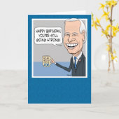 Funny Joe Biden No Malarkey Birthday Kaart (Gele Bloem)