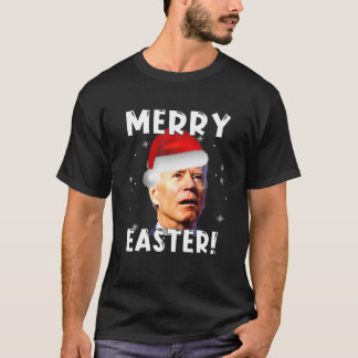 Funny Joe Biden Santa Merry Easter Trick or treat T-shirt